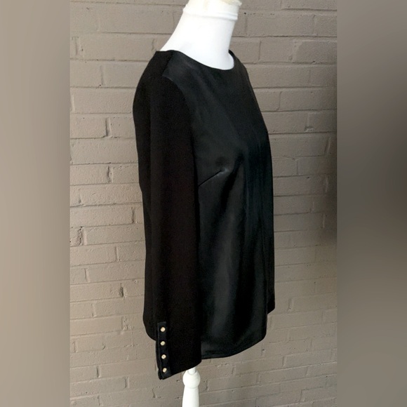 Marc New York black faux leather front tunic M - Picture 3 of 9